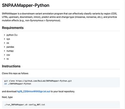 SNPAAMapper-Python: A highly efficient genome-wide SNP variant analysis pipeline for Next-Generation Sequencing data